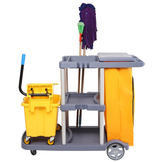 Multi-Purpose Cleaning Trolley with Bag